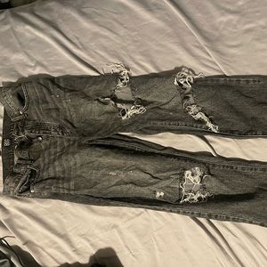Urban Outfitters black boyfriend jeans distressed